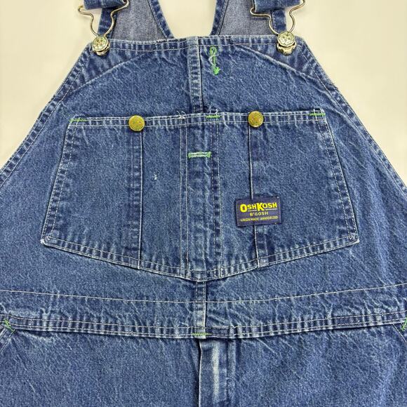 Vintage OshKosh B'Gosh Vestbak Bib Overalls USA Union Made Sanforized Mens 42x29 - Picture 2 of 10